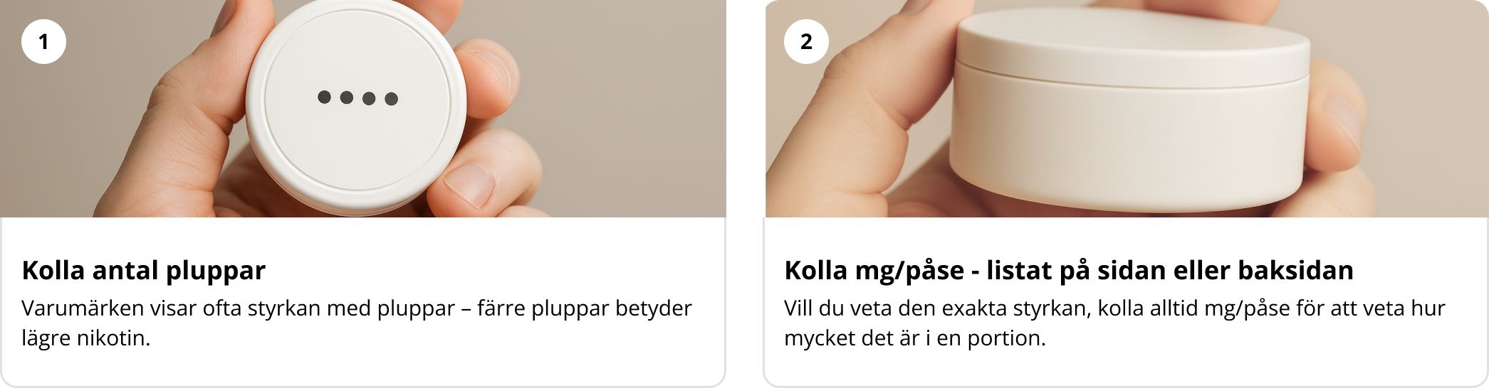 Nikotinstyrka vitt snus
