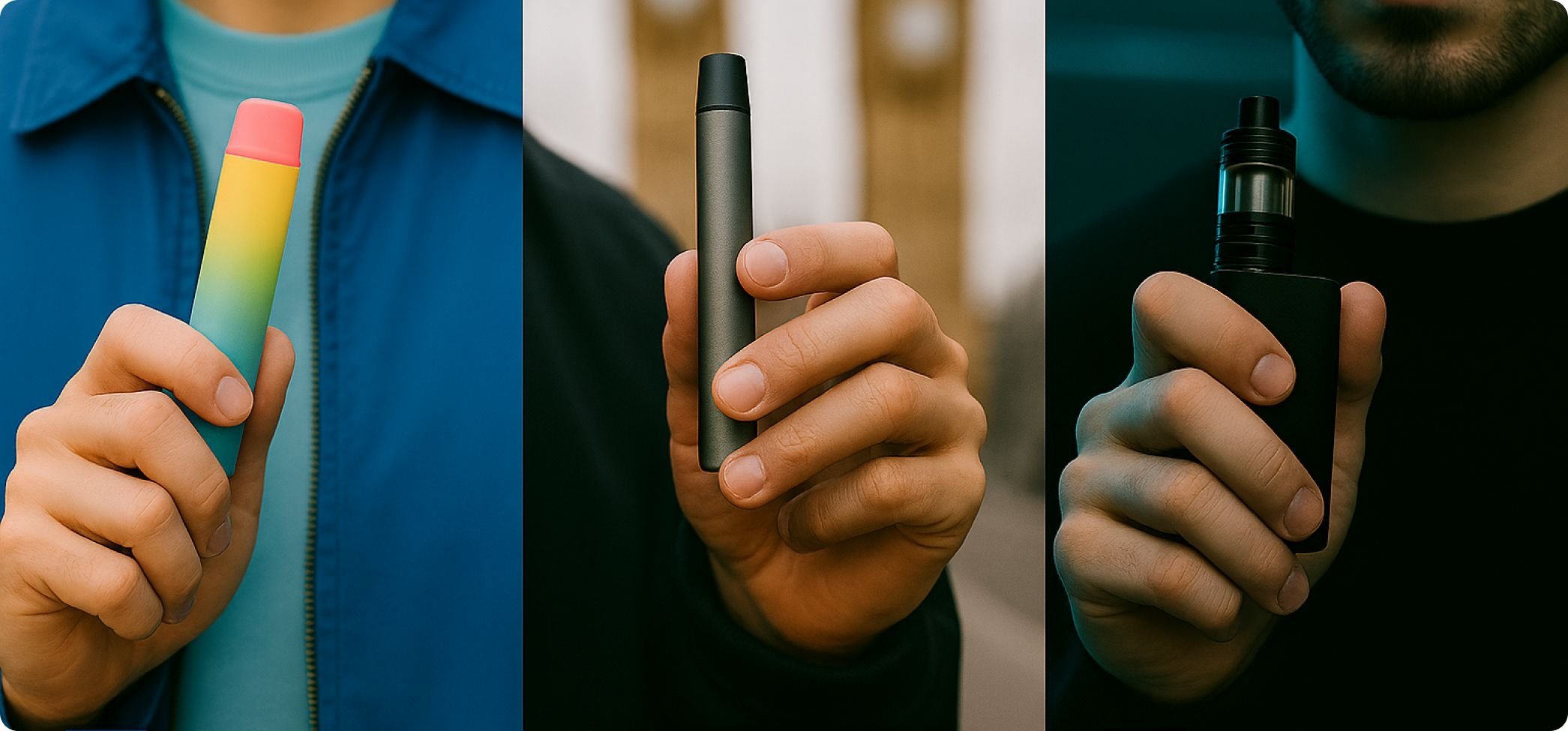 Vape vanor i Sverige, Storbritannien och Tyskland