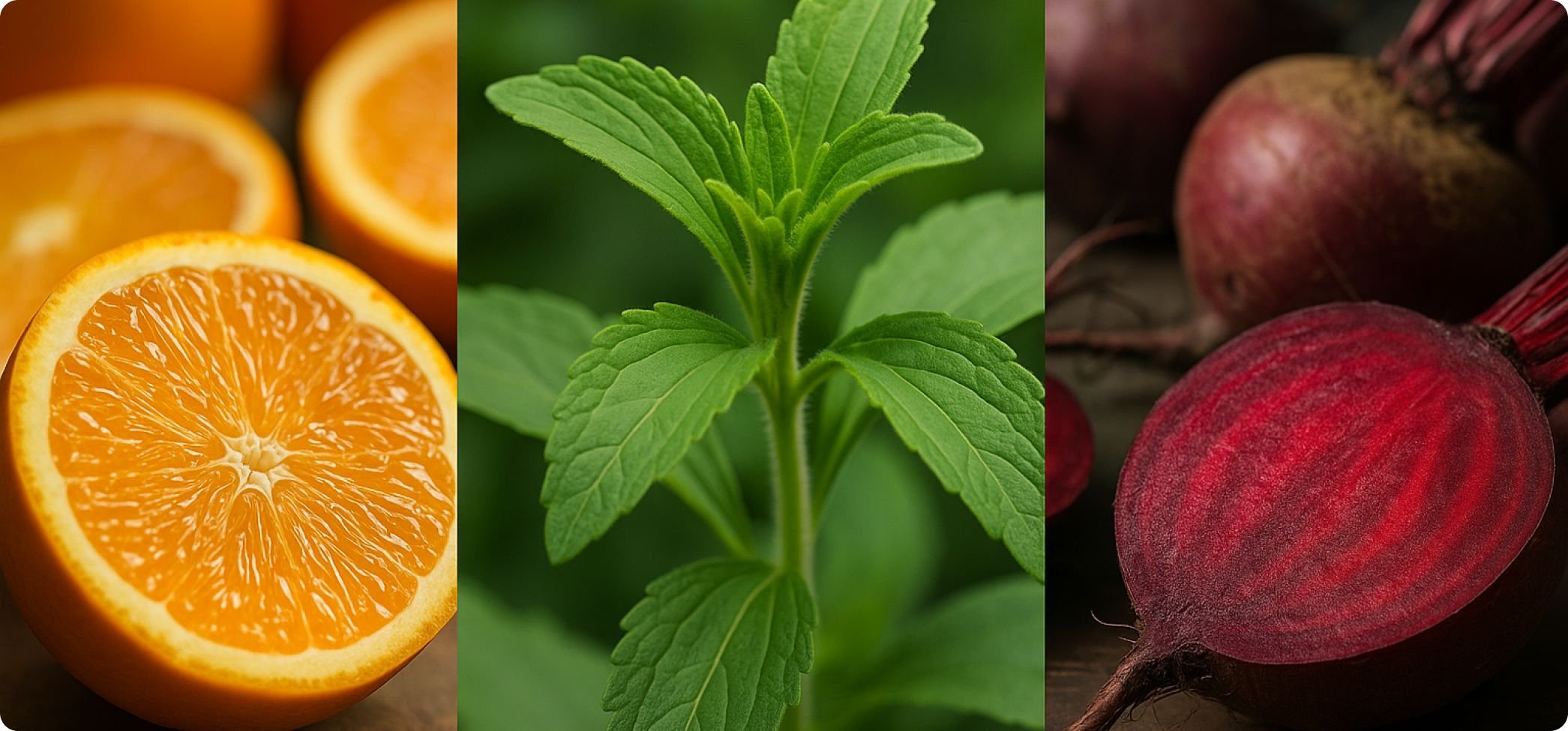 olika naturliga e-ämnen