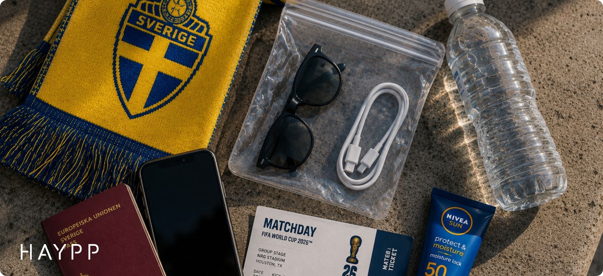 Packning inför matchdag fotbolls-VM