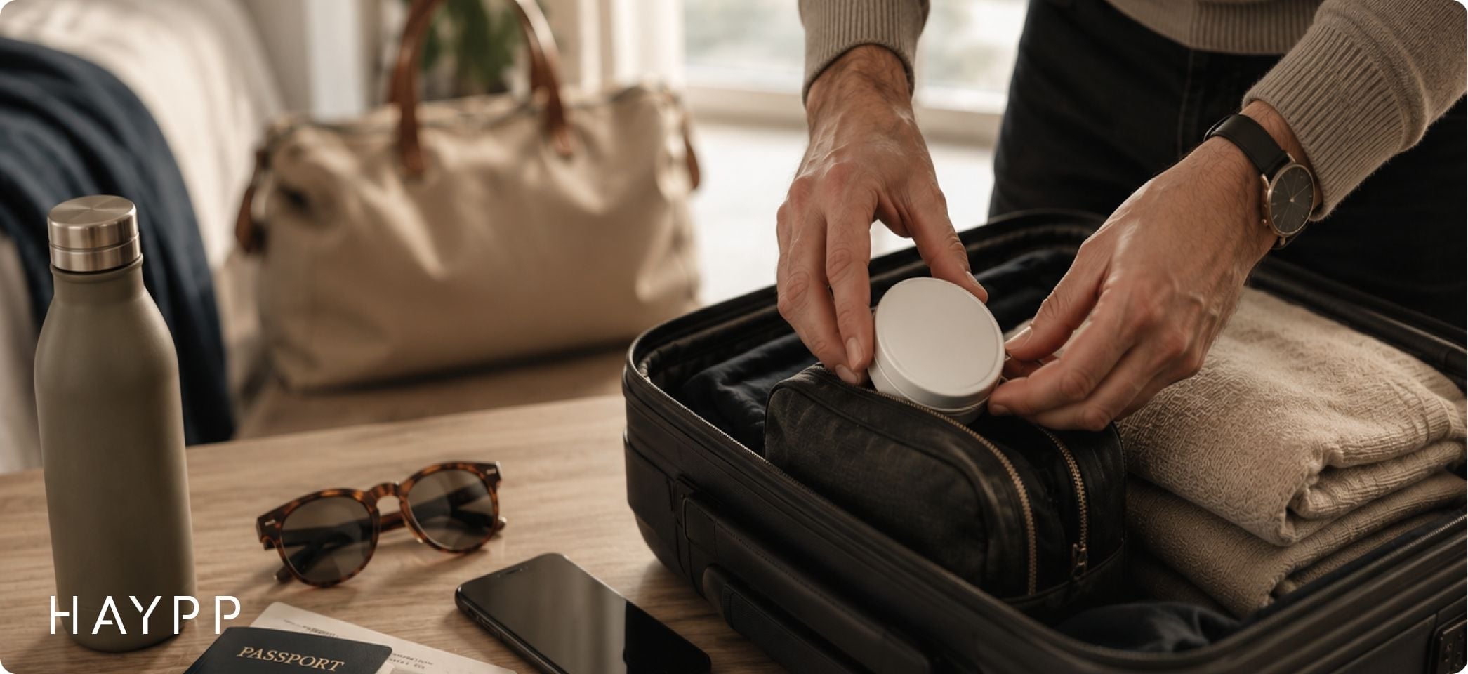 Bagage som packas med snus - resa med snus utanför eu