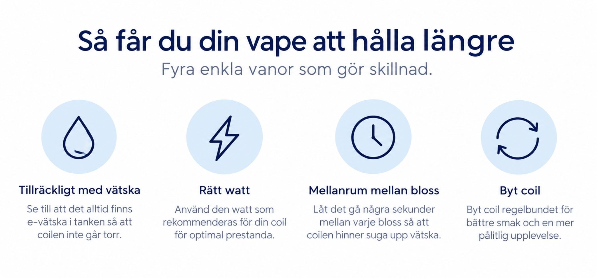 Så håller din vape längre
