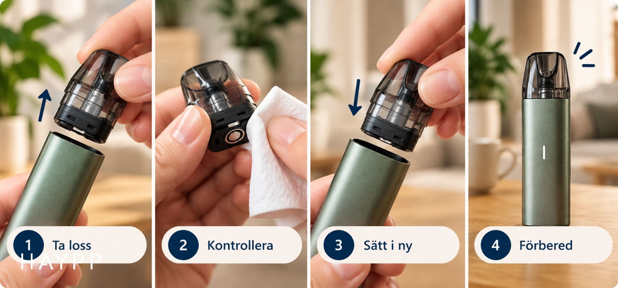 Så byter du vape pod