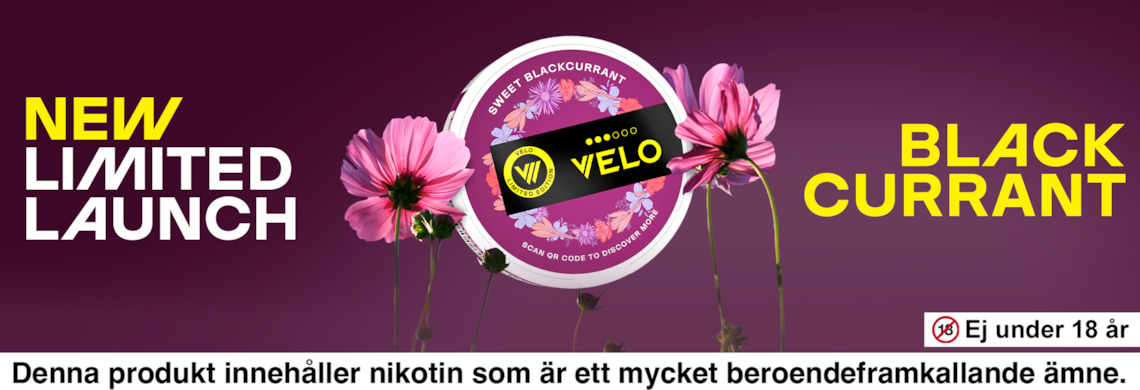 VELO Midsummer Sweet Blackcurrant Limited Edition