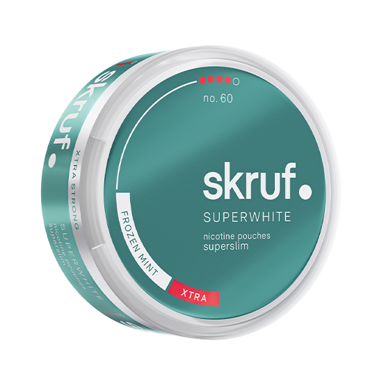 Skruf Superwhite No.60 Frozen Mint Superslim Xtra Strong