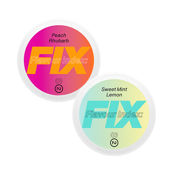 FIX Mixpack Peach Rhubarb & Sweet Mint Lemon
