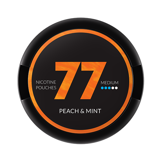 77 Nicotine Pouches Peach & Mint