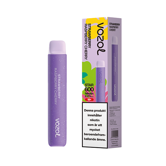 Vozol 600 Strawberry Raspberry Cherry