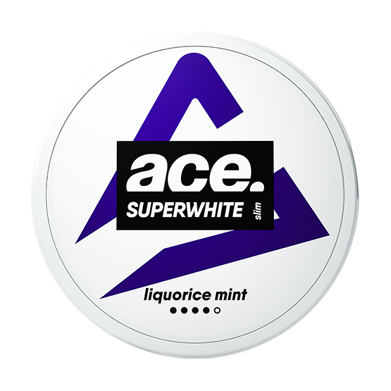 Ace Superwhite Liquorice Mint Slim Extra Strong