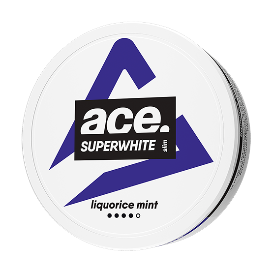 Ace Superwhite Liquorice Mint Slim Extra Strong