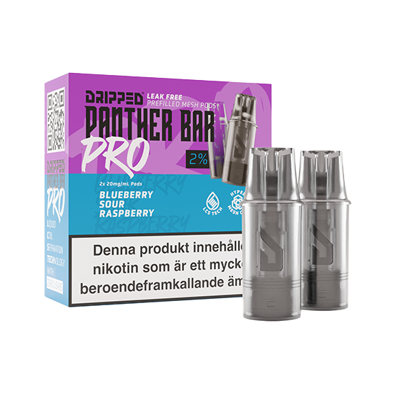 Dripped Panther Bar Pro Mesh Poddar Blueberry Sour Raspberry