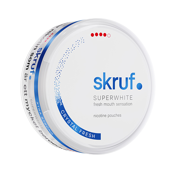 Skruf Superwhite Crystal Fresh Extra Strong