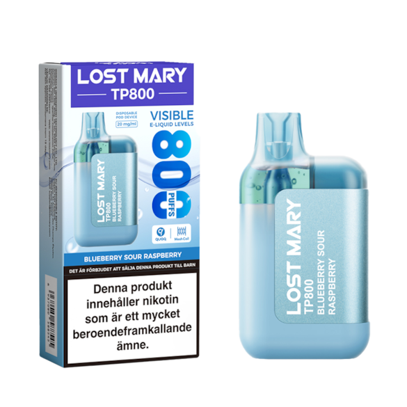 Lost Mary TP800 Blueberry Sour Raspberry