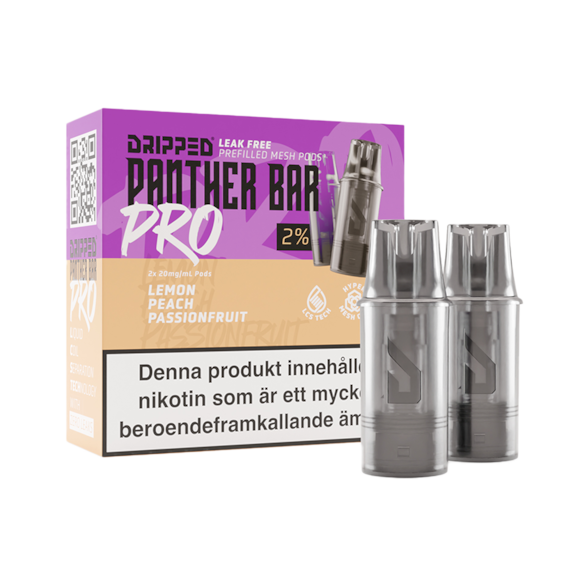 Dripped Panther Bar Pro Mesh Poddar Lemon Peach Passionfruit