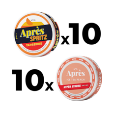 Après 10 Tangerine Spritz Normal & 10 Ice tea Peach Hyper Strong Mixpack