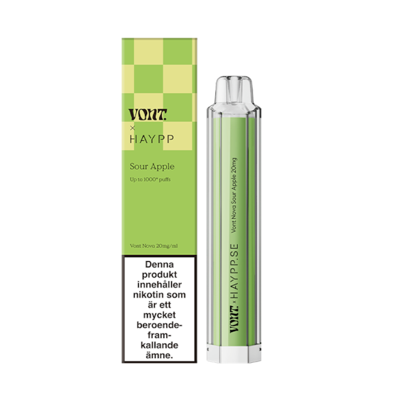 Vont Nova X Haypp Sour Apple 1000