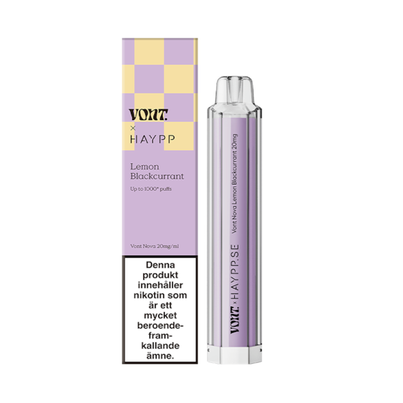 Vont Nova X Haypp Lemon Blackcurrant 1000