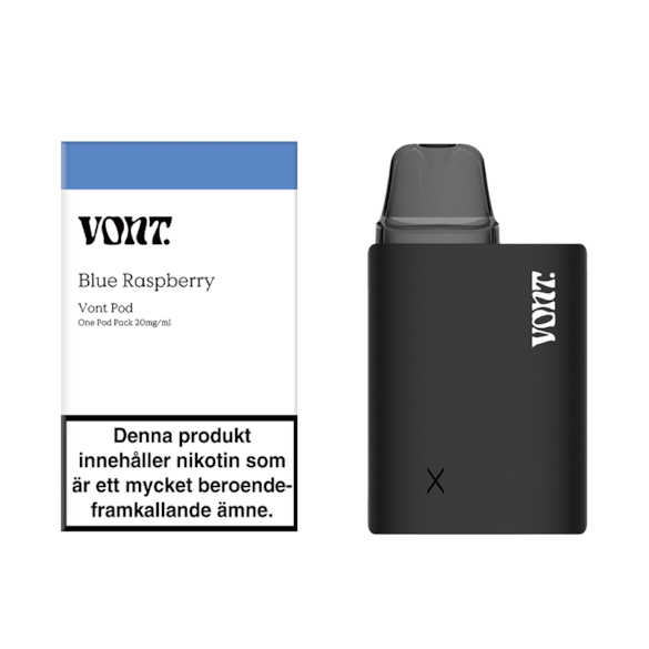 Vont Pod Device Cube Black + Vont Pod Blue Raspberry 20mg