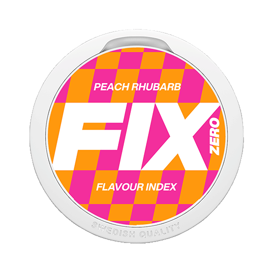 FIX Peach Rhubarb Zero Nikotinfritt Snus