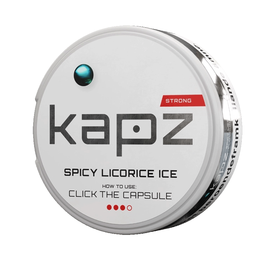Kapz Kapz Spicy Licorice Ice Mini Normal – nikotinpåsar