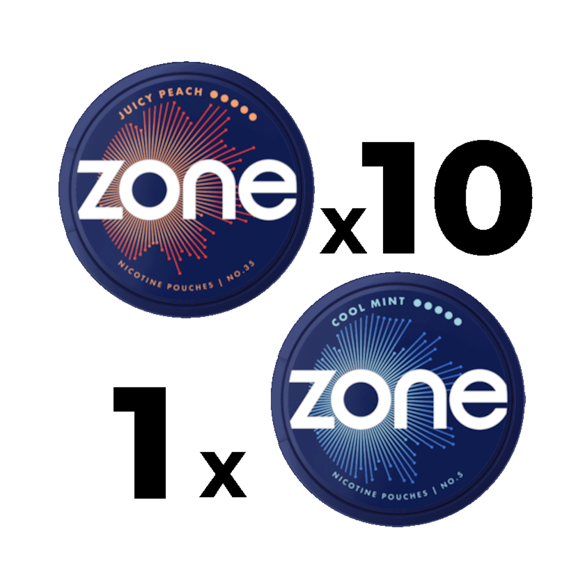 10p Juicy Peach #5 + 1p Cool Mint #5