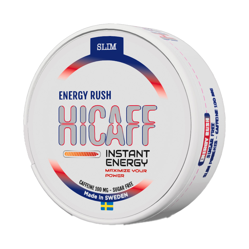 Hicaff Hicaff Energy Rush Nikotinfritt Snus – nikotinpåsar