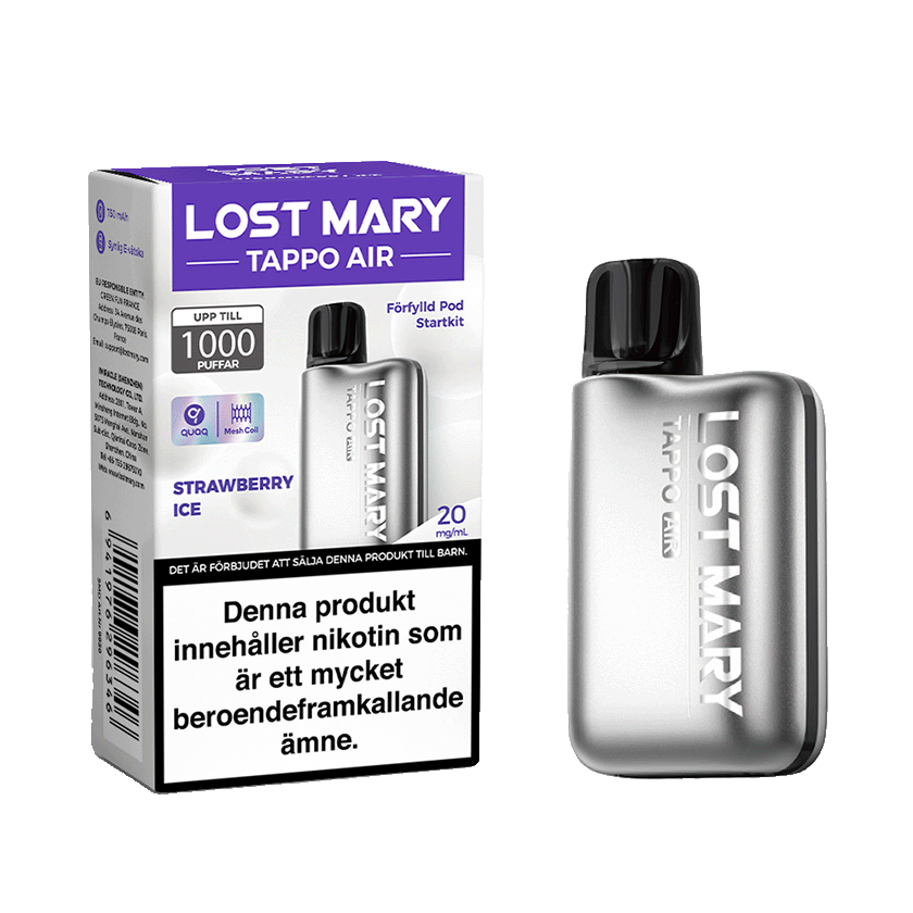 Kp Lost Mary Tappo Air Startkit frn 70,90kr/st Kp Lost Mary Tappo Air Startkit frn 70,90kr/st