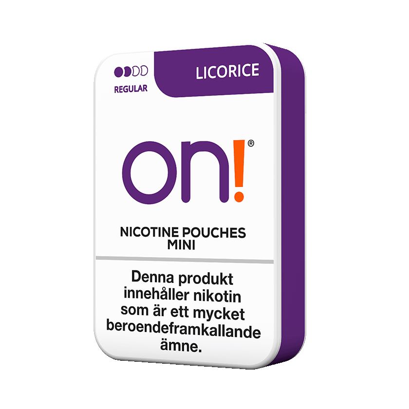 On! Licorice Regular Mini 3mg