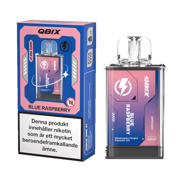 QBIX Pod Blue Raspberry