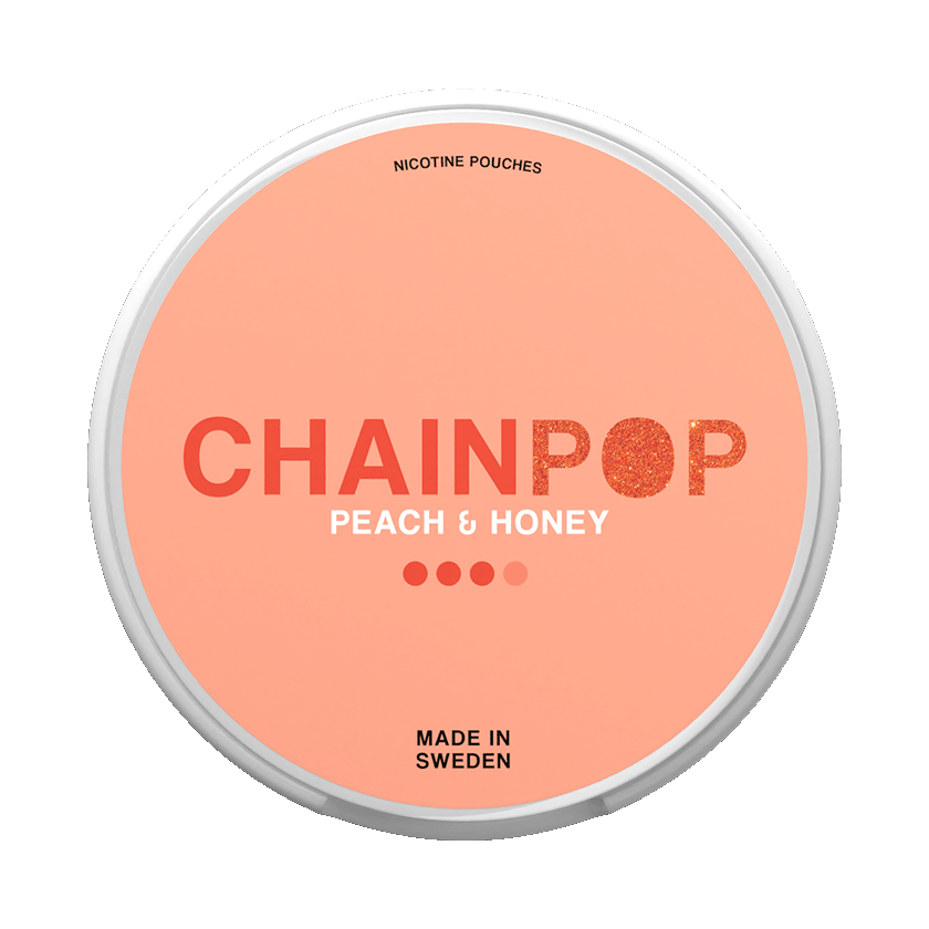 CHAINPOP Peach Honey Vitt Snus - nikotinpåsar