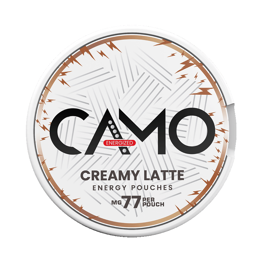 CAMO Creamy Latte Energy Pouches 77 mg