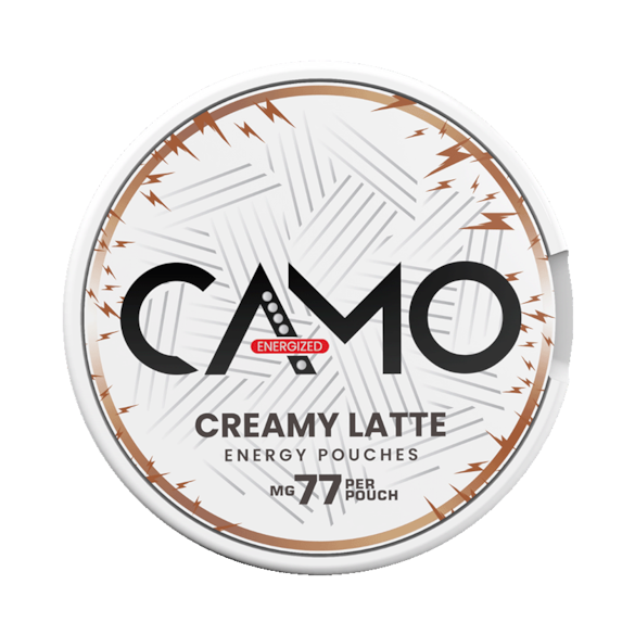 CAMO Creamy Latte Energy Pouches 77 mg