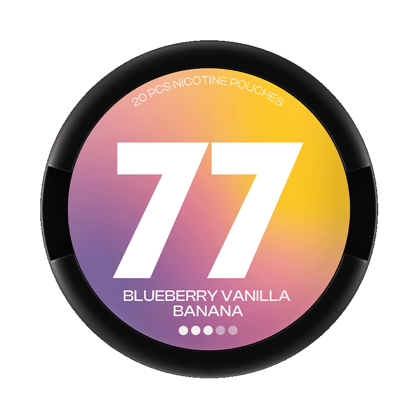 77 77 Blueberry Vanilla Banana Normal – nikotinpåsar