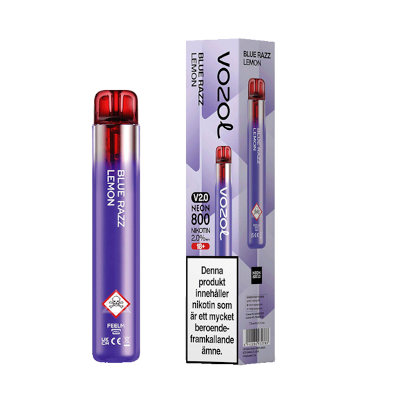 Vozol Neon 800 2.0 Blue Razz Lemonade