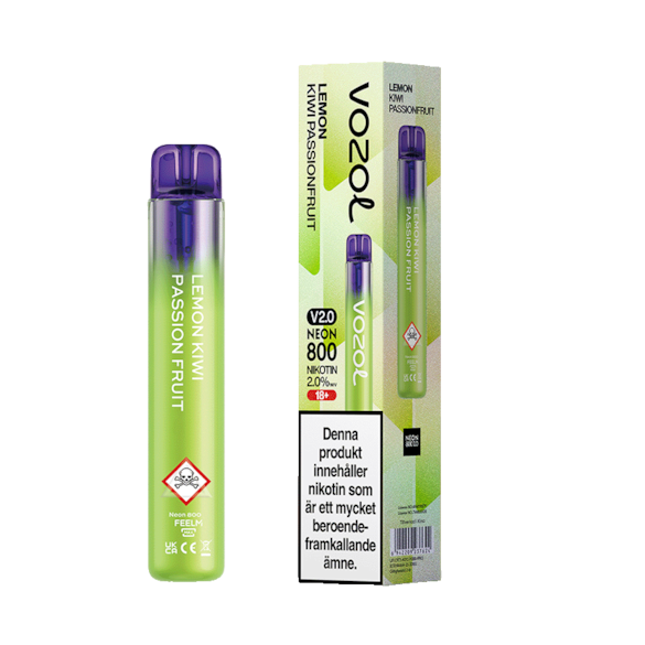 Vozol Neon 800 2.0 Lemon Kiwi Passionfruit
