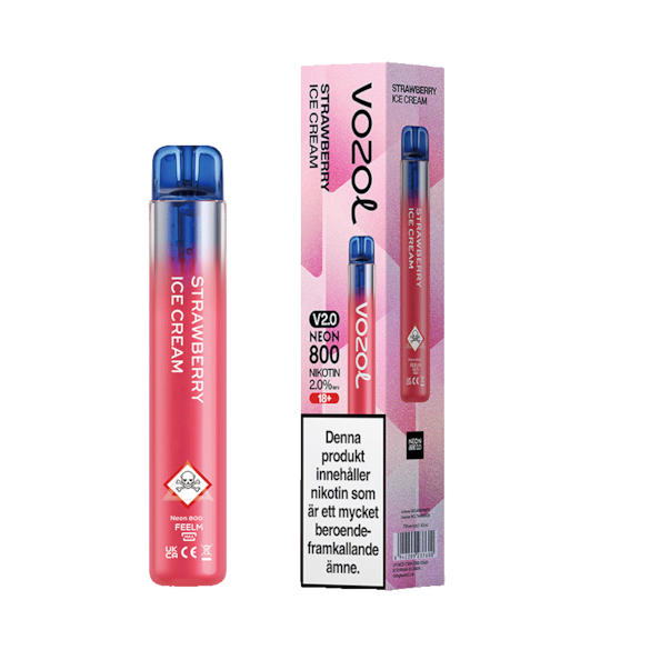 Vozol Neon 800 2.0 Strawberry Ice Cream