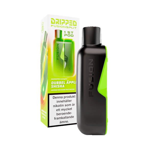 Dripped Fusion Split Pod Dubbel Äpple Shisha
